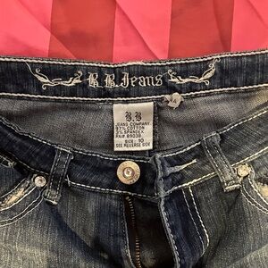 B.B. Simon High Rise Dark Blue Jeans